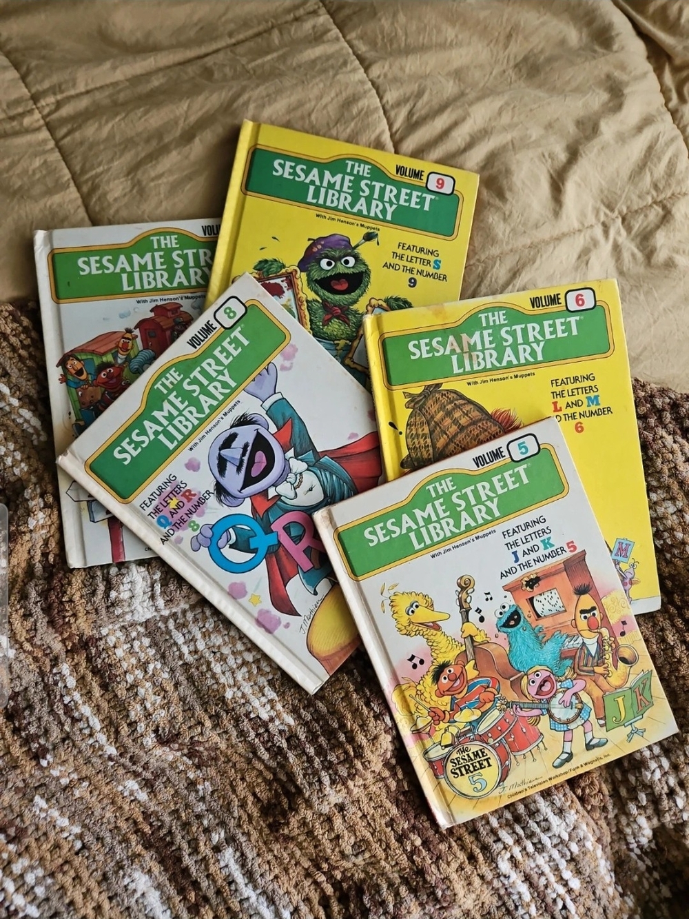 Sesame Street Kids Book Set - Hard Covers, Vintage